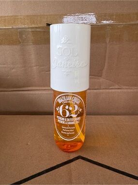 Sol de Janeiro Pistachio & Salted Caramel Perfume Mist - White Cap, Amber Bottle